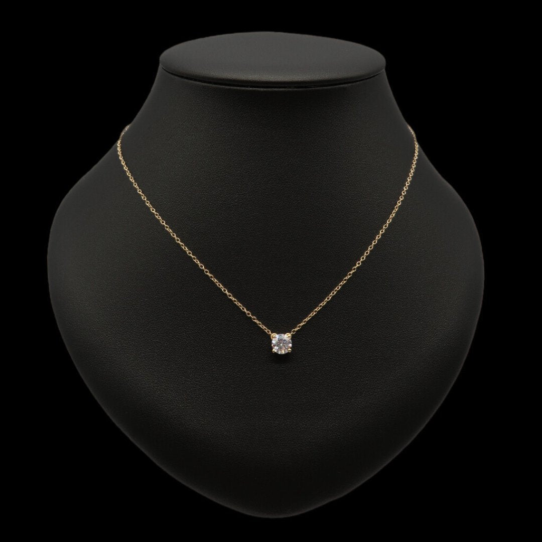 In-Stock Solitaire Pendant Necklaces