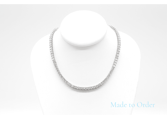 4.5mm Made to Order Natural Diamond Tennis Chain 14K Made to Order Natural Tennis Chains