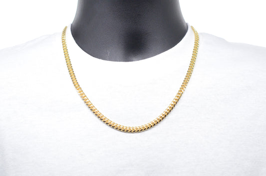 6mm Solid Gold Miami Cuban Chains Solid Gold Cuban Chains
