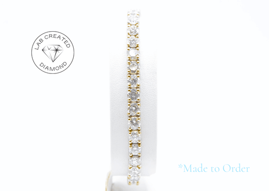 4mm Made To Order Lab Grown Diamond Tennis Bracelets 14K Made To Order Lab Tennis Bracelets