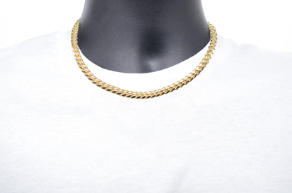 7mm Solid Gold Miami Cuban Chains Solid Gold Cuban Chains