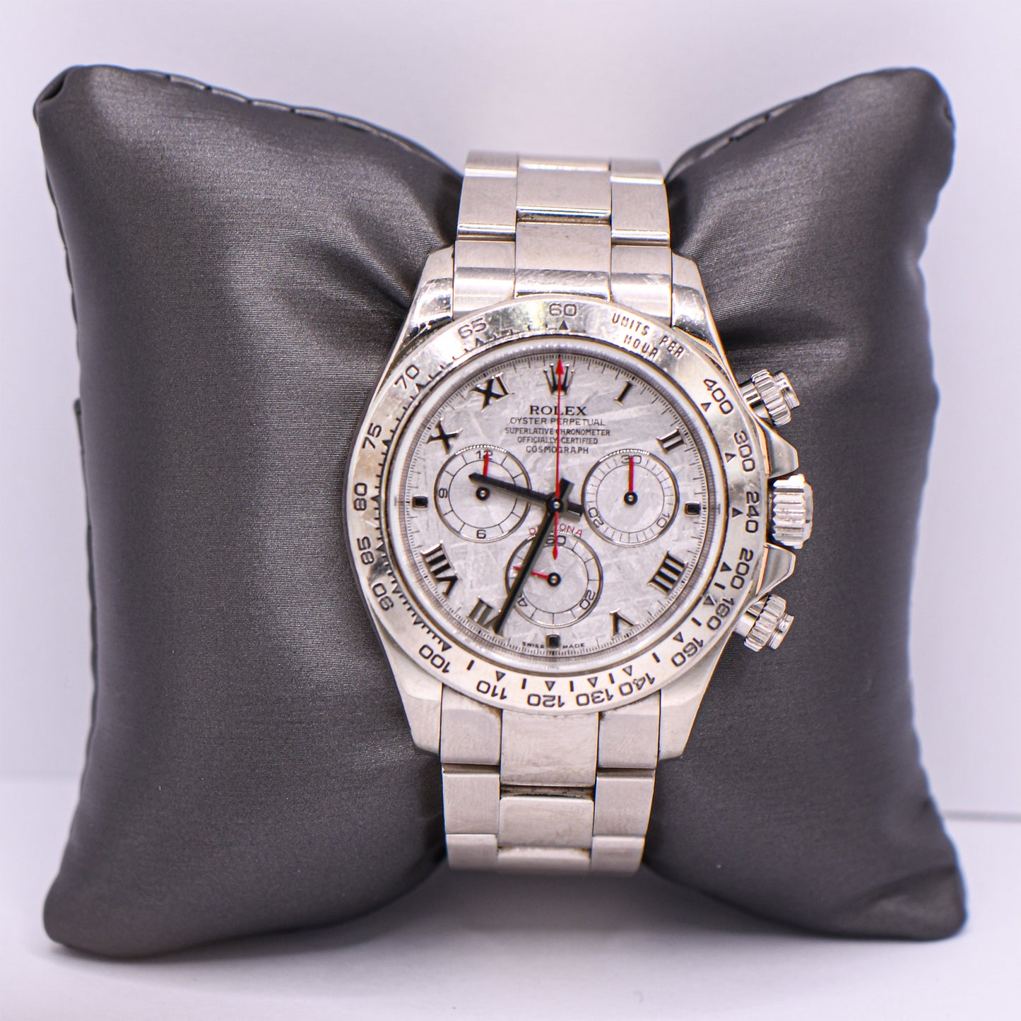 40mm Meteorite Dial Daytona 18k White Gold  Mens Luxury Watch