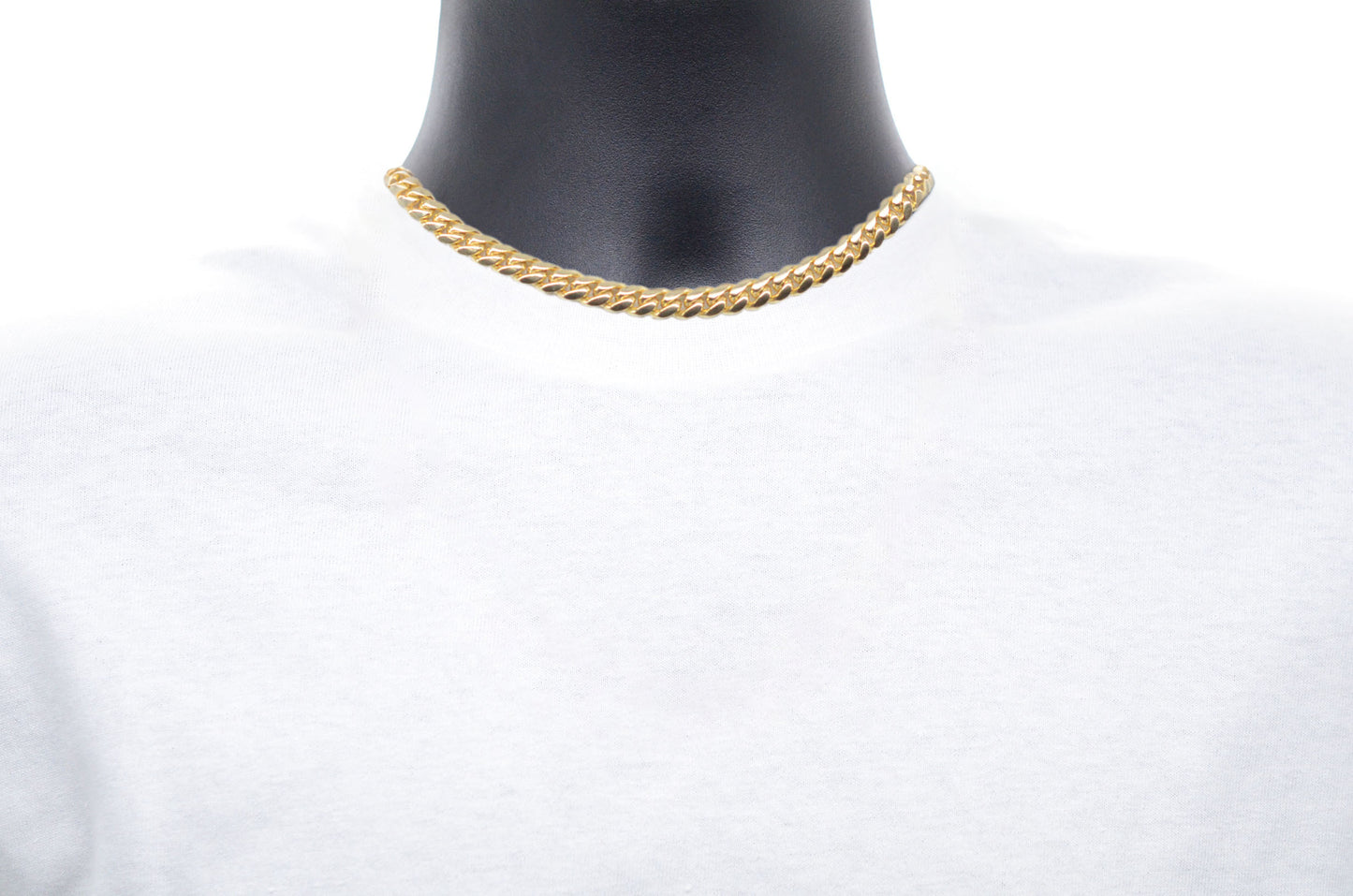 8mm Solid Gold Miami Cuban Chains Solid Gold Cuban Chains