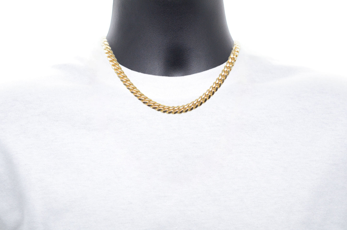 8mm Solid Gold Miami Cuban Chains Solid Gold Cuban Chains