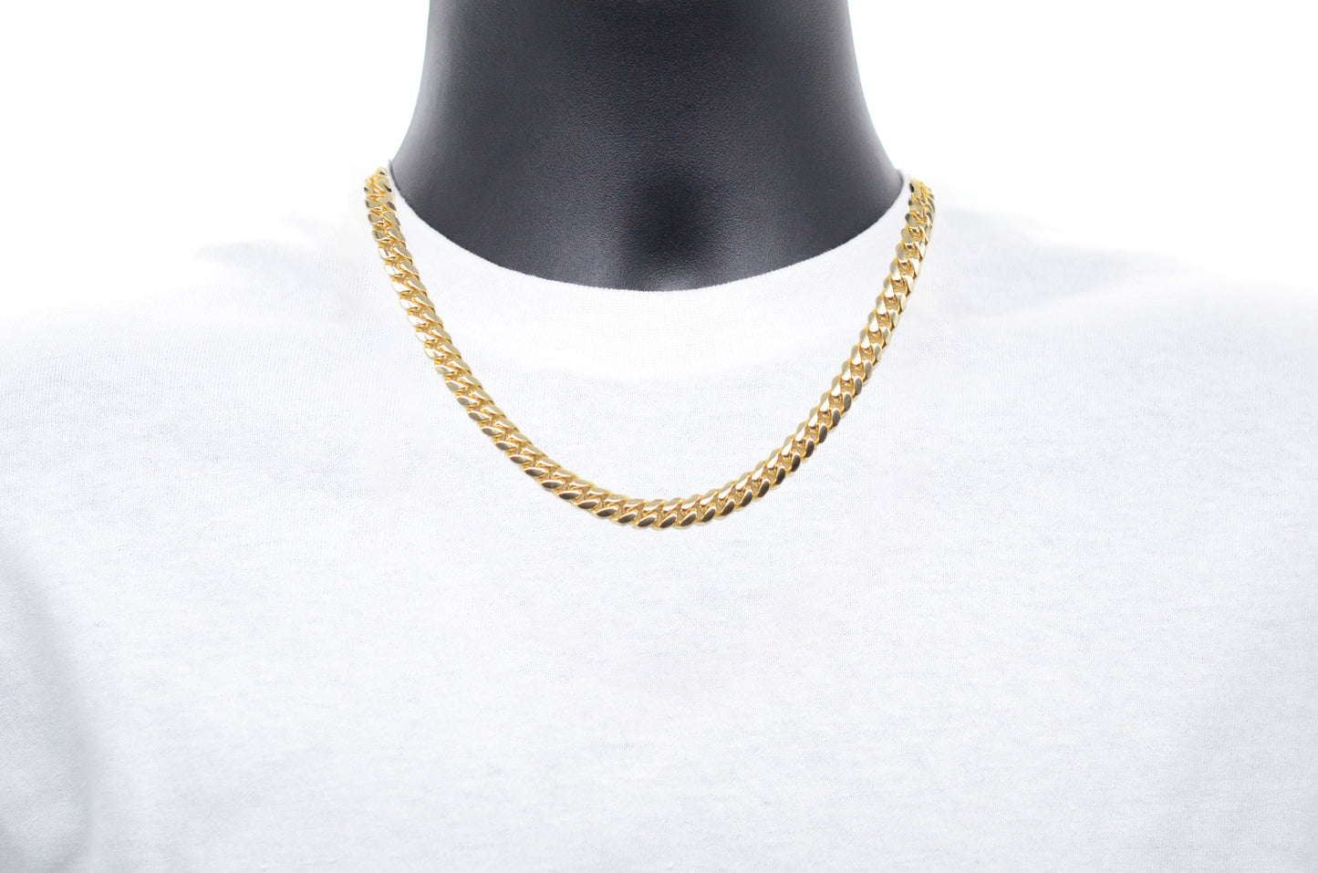 8mm Solid Gold Miami Cuban Chains Solid Gold Cuban Chains