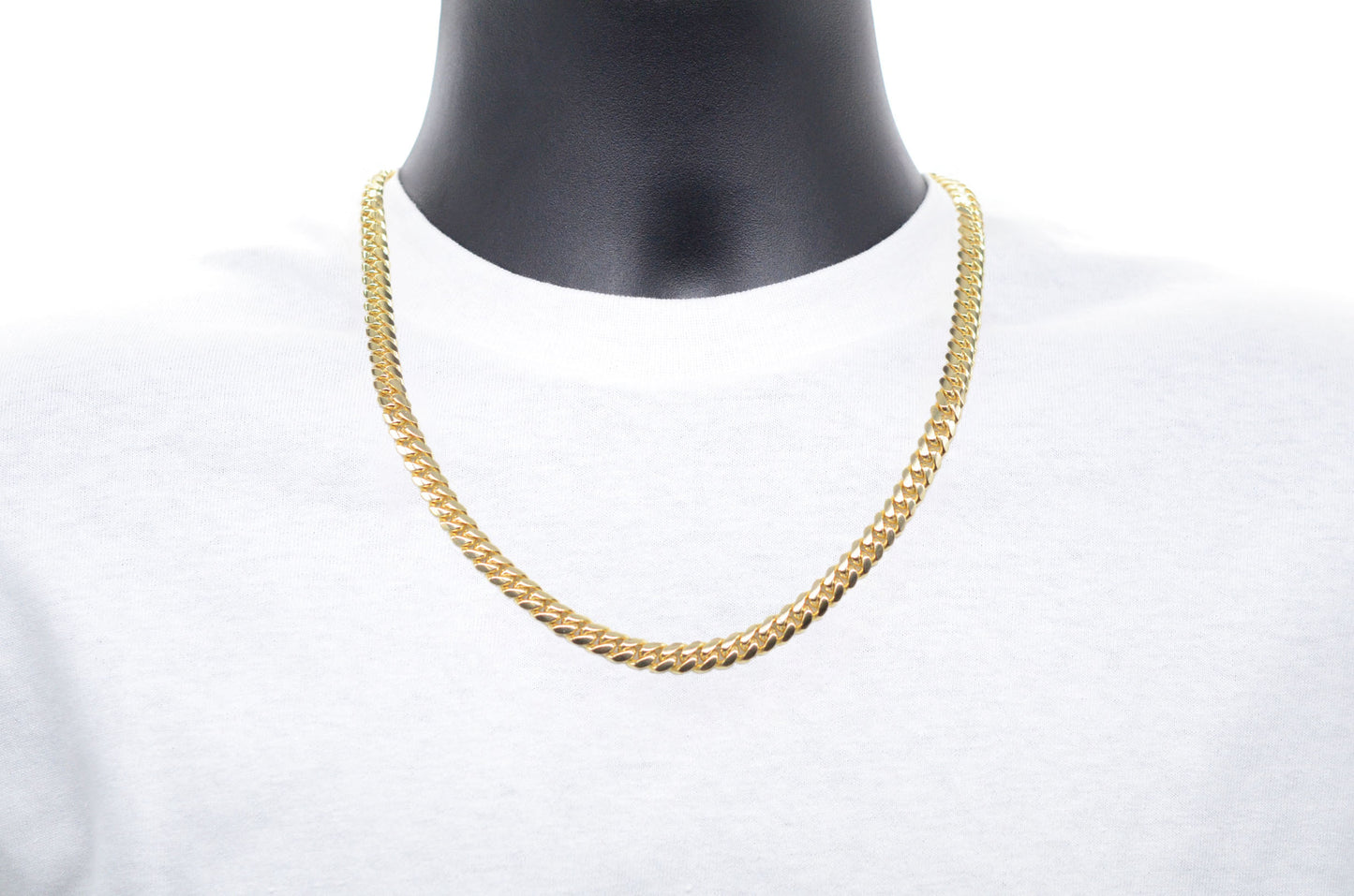 8mm Solid Gold Miami Cuban Chains Solid Gold Cuban Chains