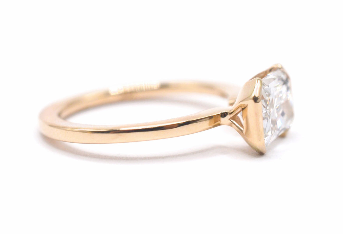 Made to Order-2ct Radiant Lab Diamond 14K Yellow Gold Made to Order Lab Engagement Rings