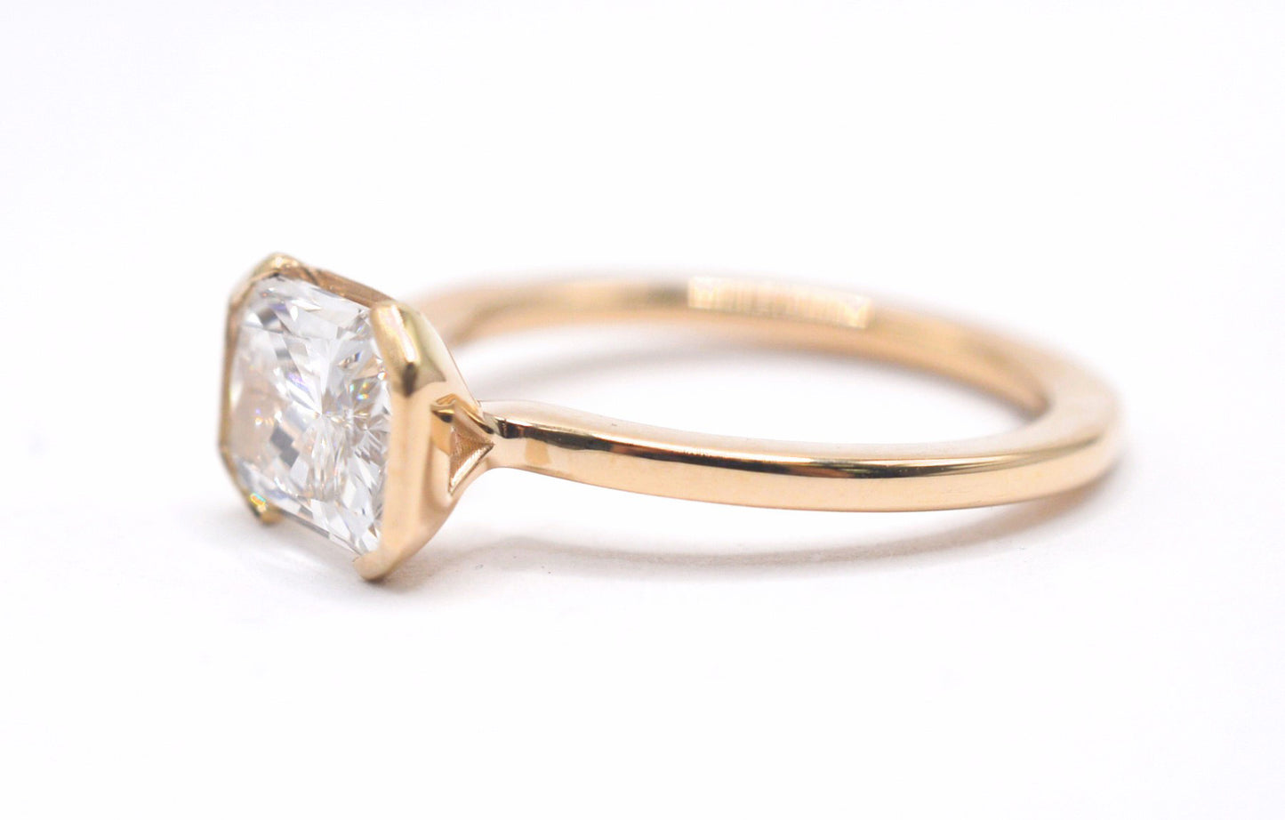 Made to Order-2ct Radiant Lab Diamond 14K Yellow Gold Made to Order Lab Engagement Rings