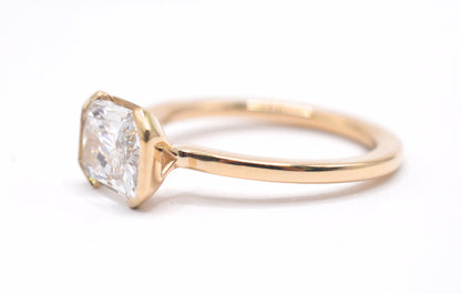 Made to Order-2ct Radiant Lab Diamond 14K Yellow Gold Made to Order Lab Engagement Rings