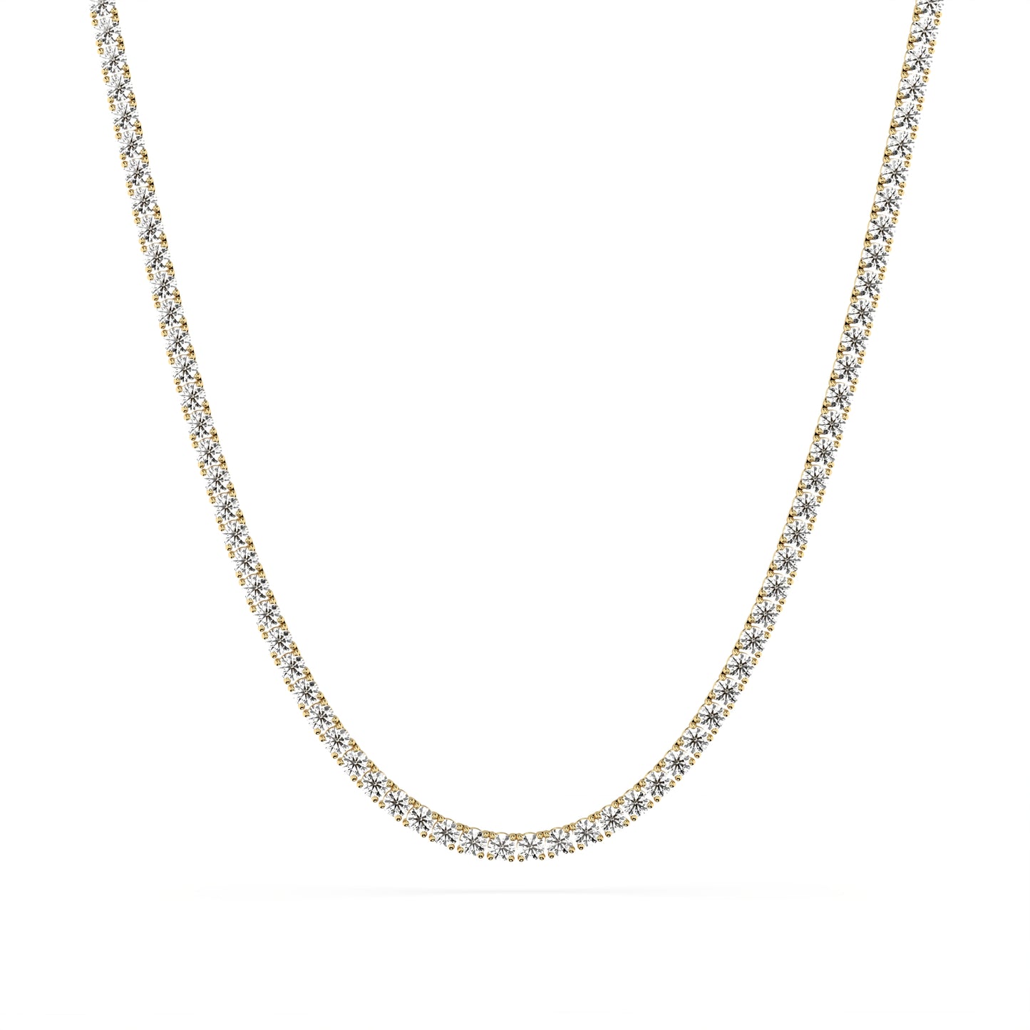 3.25mm Made to Order Lab Grown Diamond Tennis Chain Necklace 14K