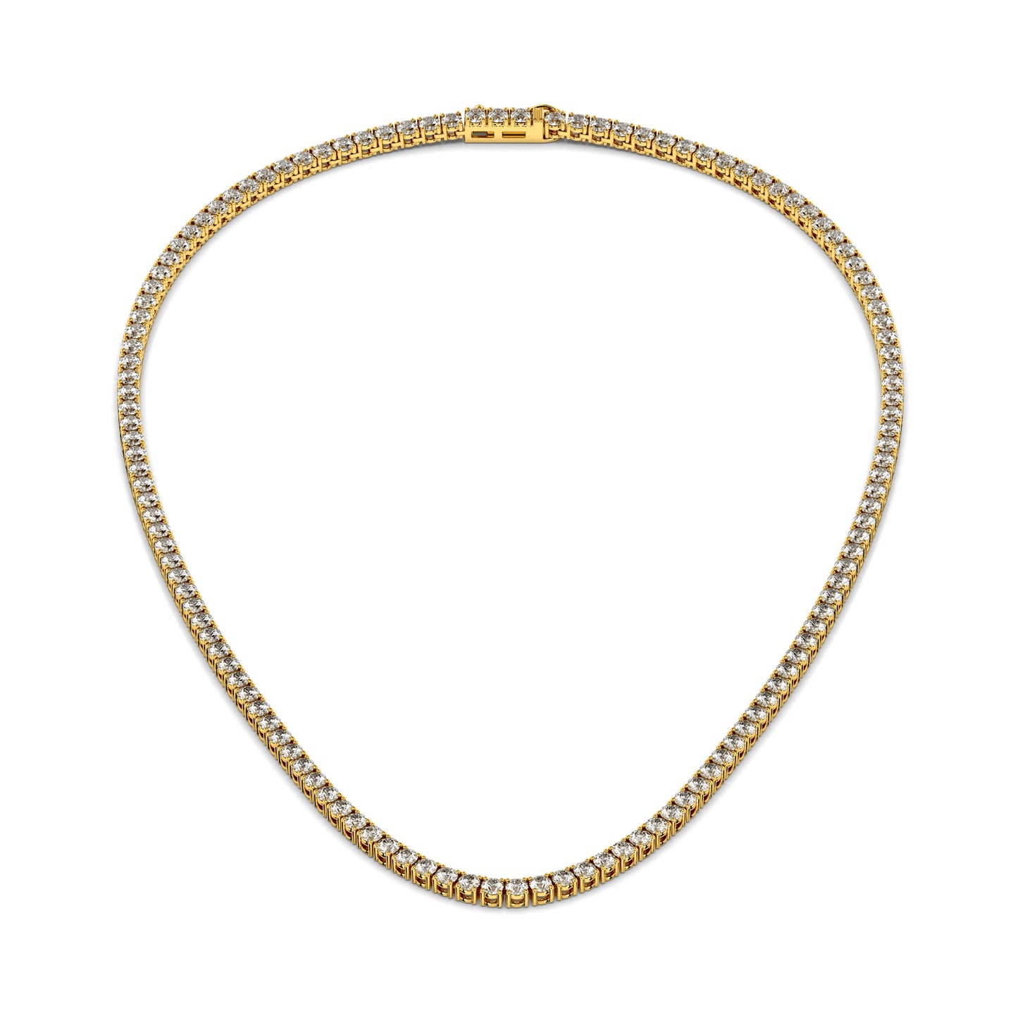 3.25mm Made to Order Lab Grown Diamond Tennis Chain Necklace 14K