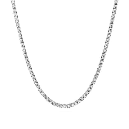 3.5mm Made to Order Lab Grown Diamond Tennis Chain Necklace 14K