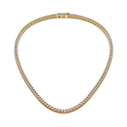 3.5mm Made to Order Lab Grown Diamond Tennis Chain Necklace 14K