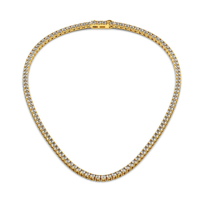 3.75mm Made to Order Lab Grown Diamond Tennis Chain Necklace 14K