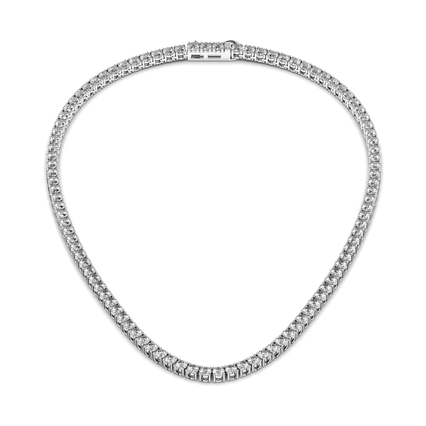 4.25mm Made To Order Lab Grown Diamond Tennis Chain Necklace 14K