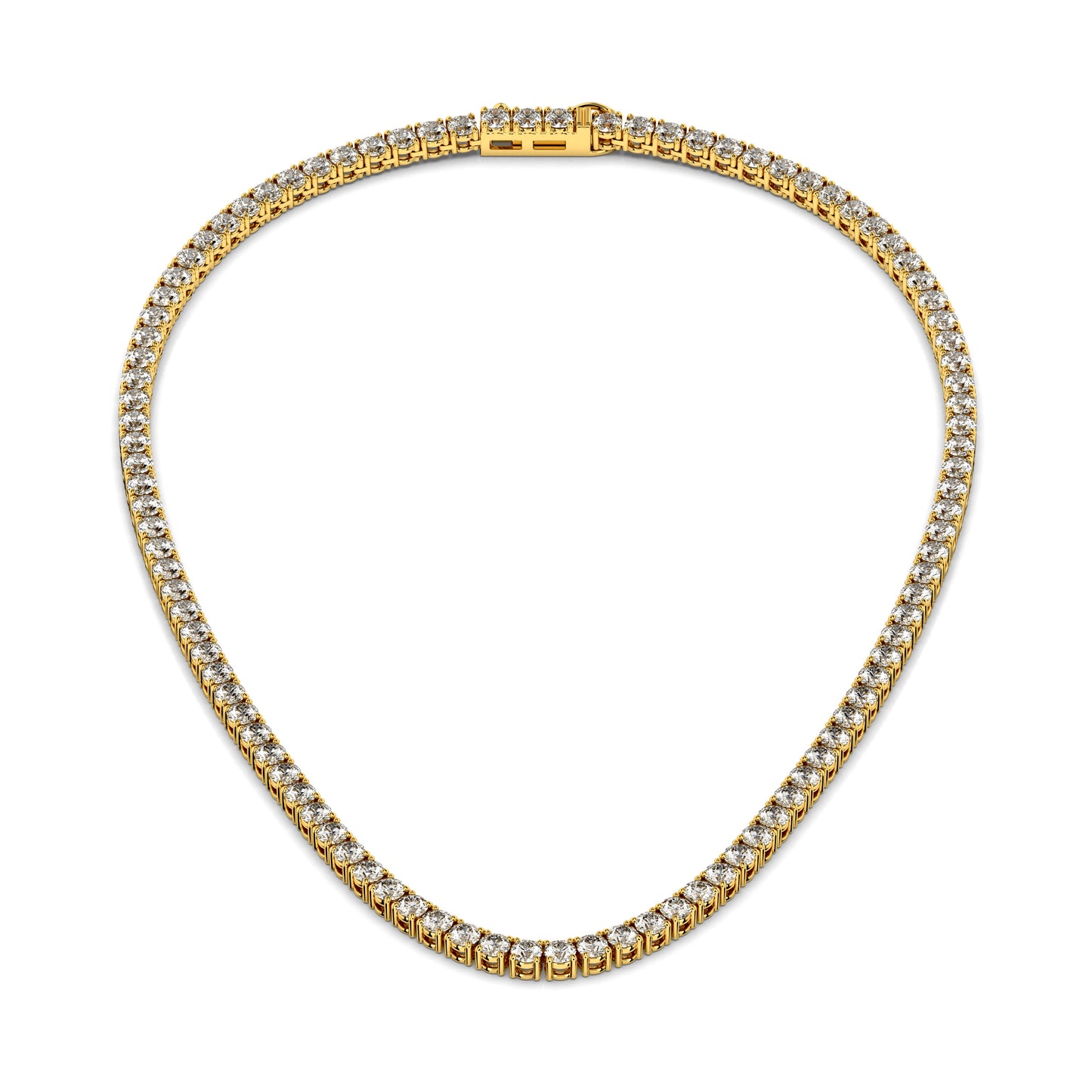 4.25mm Made To Order Lab Grown Diamond Tennis Chain Necklace 14K