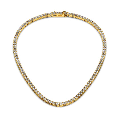 4.25mm Made To Order Lab Grown Diamond Tennis Chain Necklace 14K