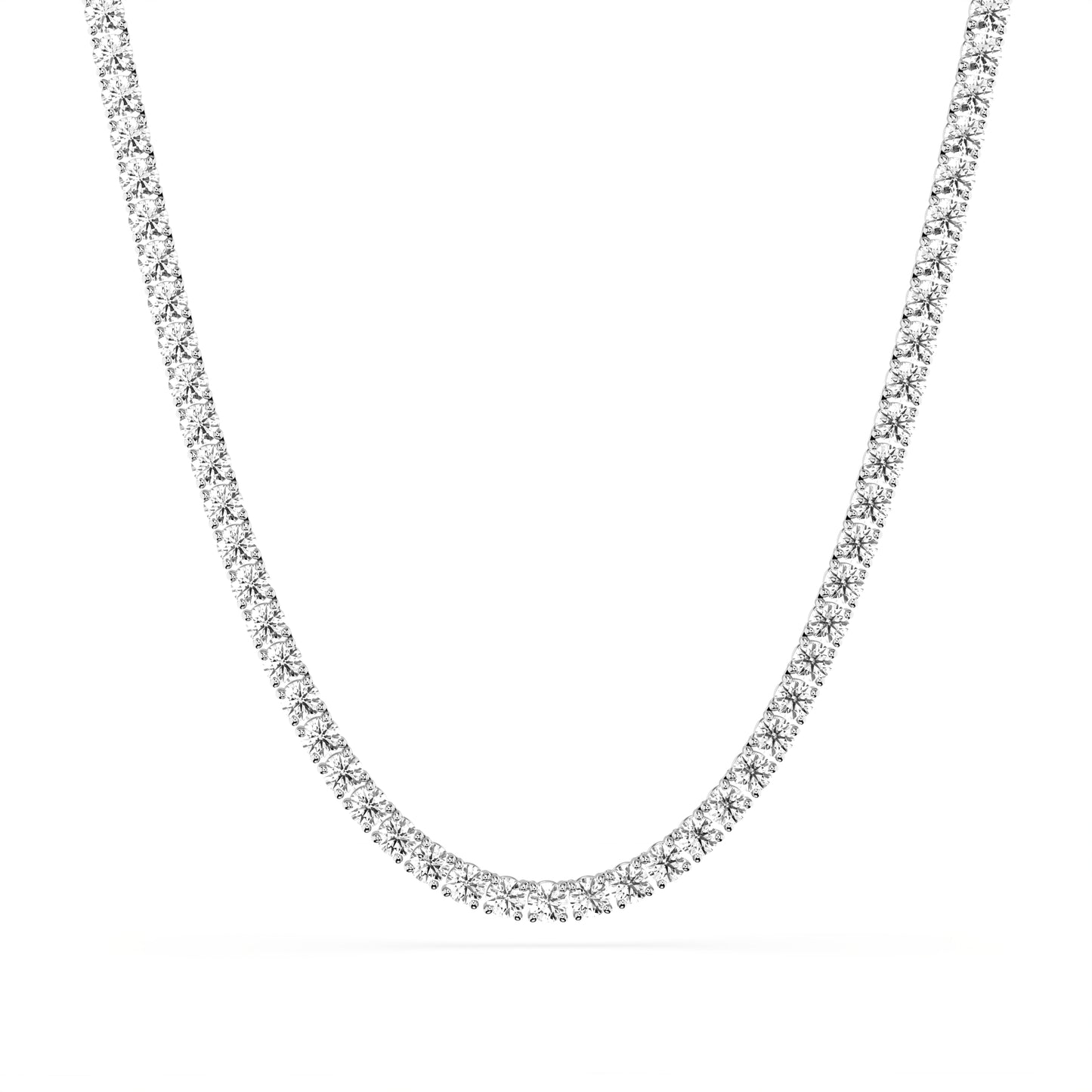 4.5mm Made To Order Lab Grown Diamond Tennis Chain Necklace 14K