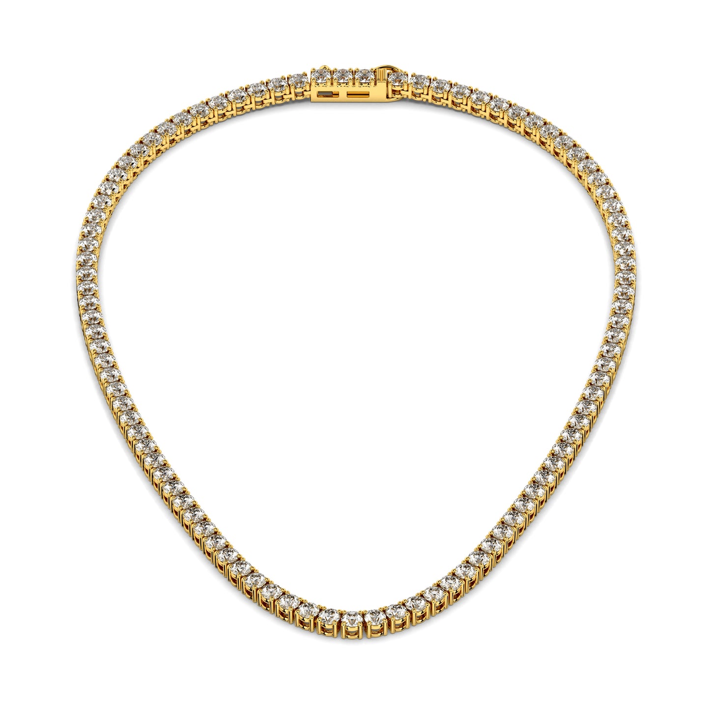 4.5mm Made To Order Lab Grown Diamond Tennis Chain Necklace 14K