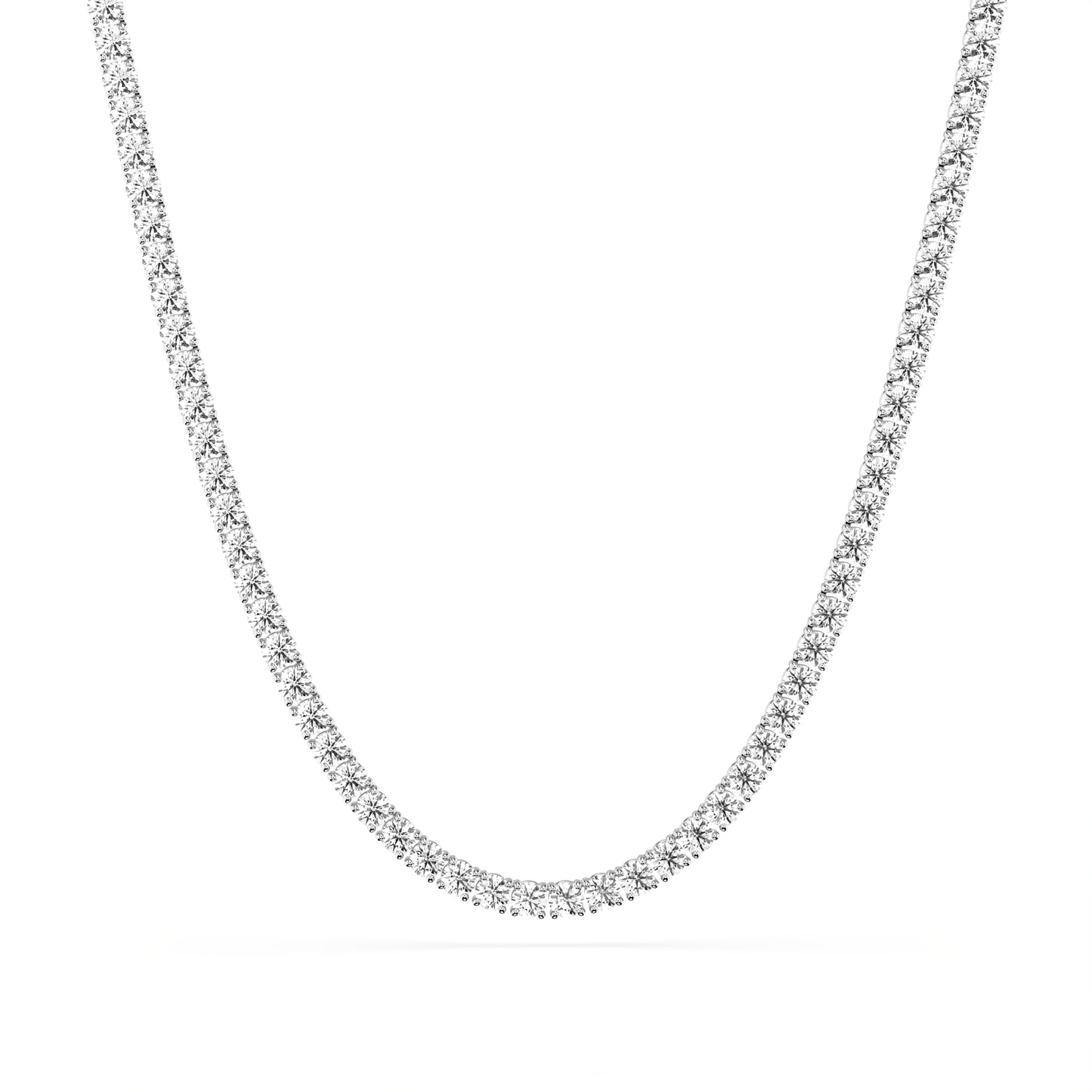 4mm Made to Order Lab Grown Diamond Tennis Chain Necklace 14K