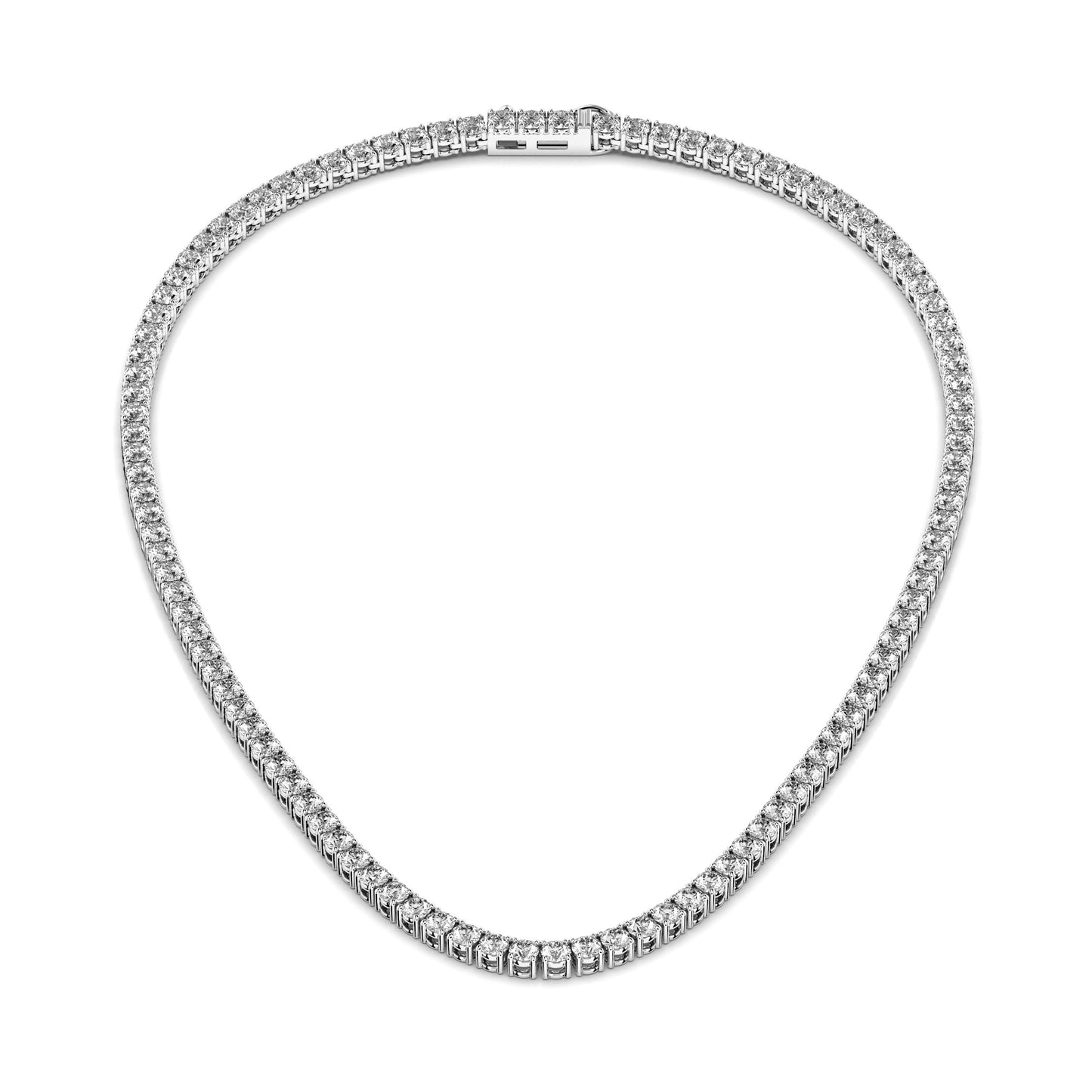 4mm Made to Order Lab Grown Diamond Tennis Chain Necklace 14K