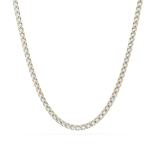 4mm Made to Order Lab Grown Diamond Tennis Chain Necklace 14K