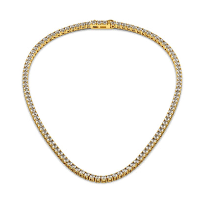 4mm Made to Order Lab Grown Diamond Tennis Chain Necklace 14K