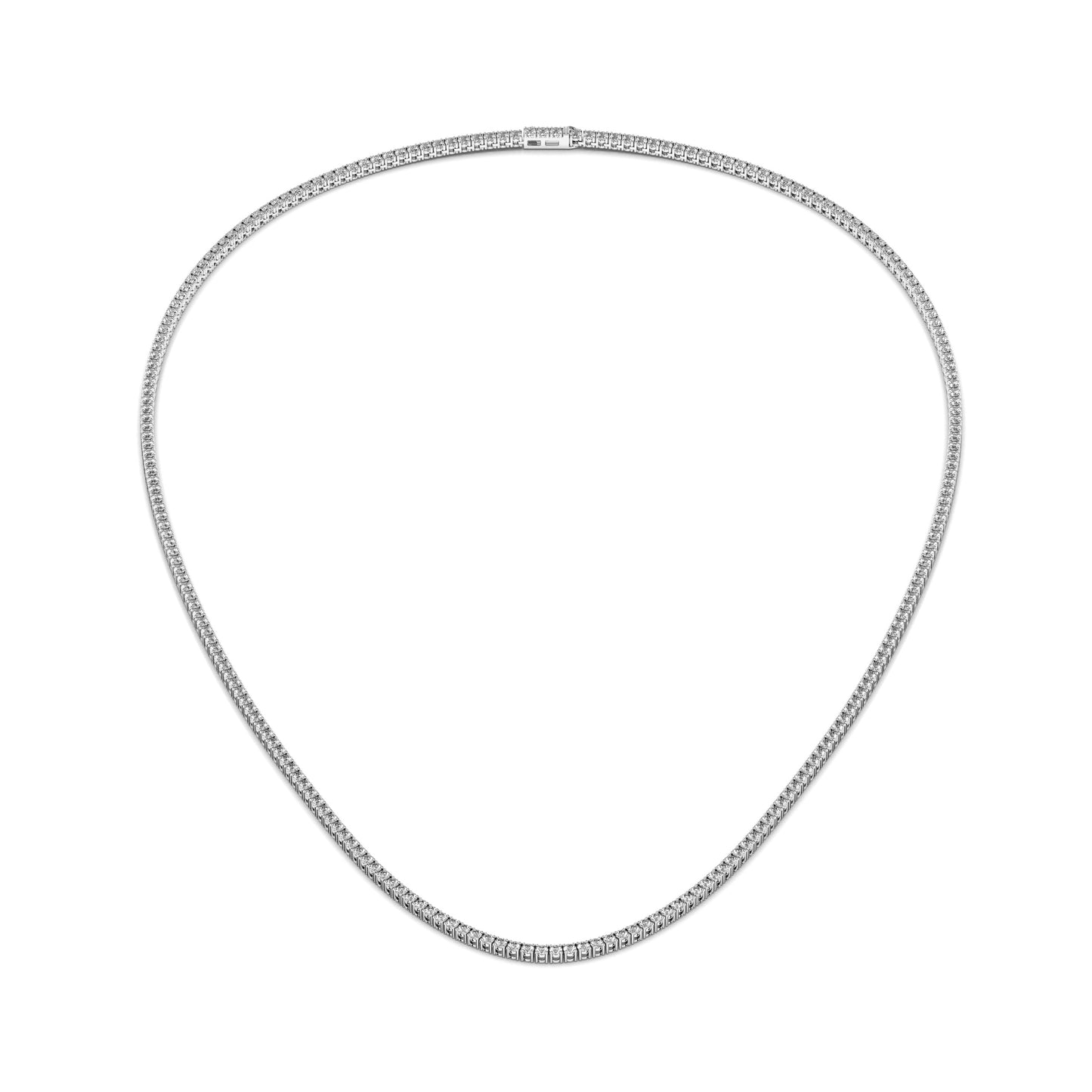 1.75mm Made to Order Lab Grown Diamond Tennis Chain Necklace 14K