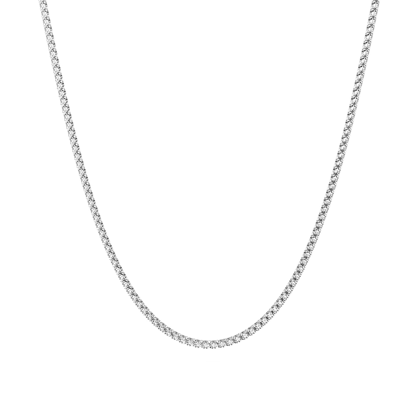 2.25mm Made to Order Lab Grown Diamond Tennis Chain Necklace 14K