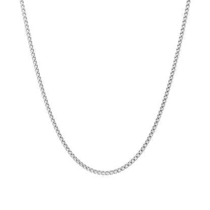 2.25mm Made to Order Lab Grown Diamond Tennis Chain Necklace 14K