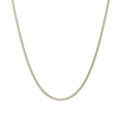 2.25mm Made to Order Lab Grown Diamond Tennis Chain Necklace 14K