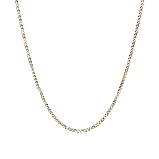 2.25mm Made to Order Lab Grown Diamond Tennis Chain Necklace 14K