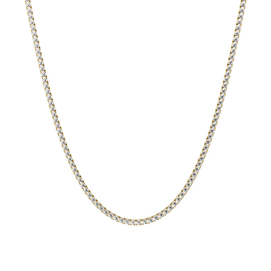 2.5mm Made to Order Lab Grown Diamond Tennis Chain Necklace 14K