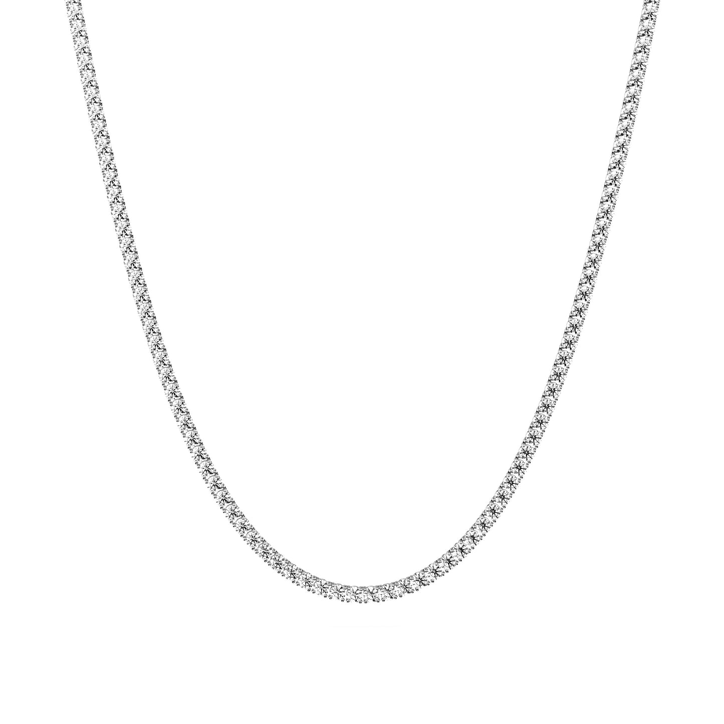 2.75mm Made to Order Lab Grown Diamond Tennis Chain Necklace 14K