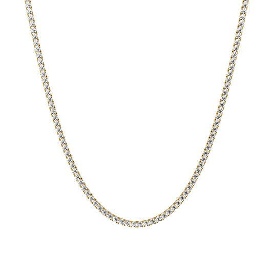 2.75mm Made to Order Lab Grown Diamond Tennis Chain Necklace 14K