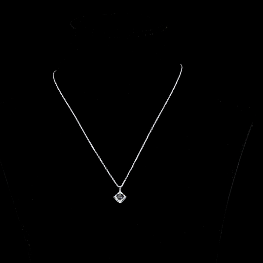 2.00 CT Asscher G VVS2 Lab Diamond Solitaire Pendant 18" 14k White Gold