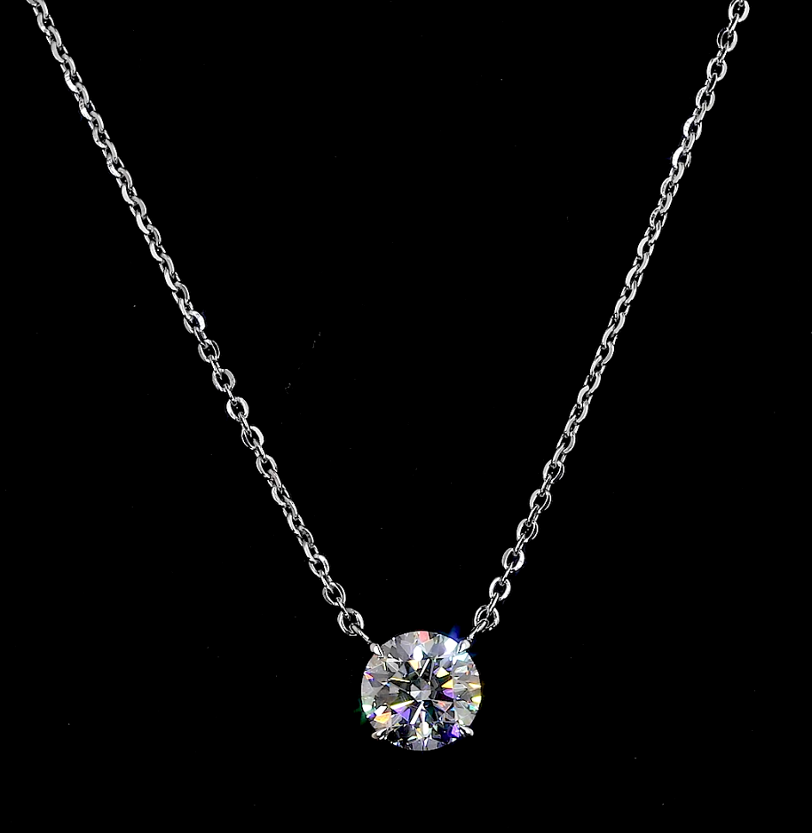 Floating Diamond Necklace 