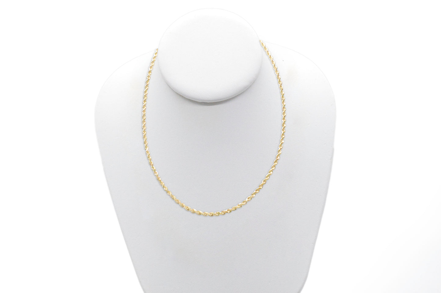 3mm Solid Gold Diamond Cut Rope Necklace Solid Gold Rope Chains