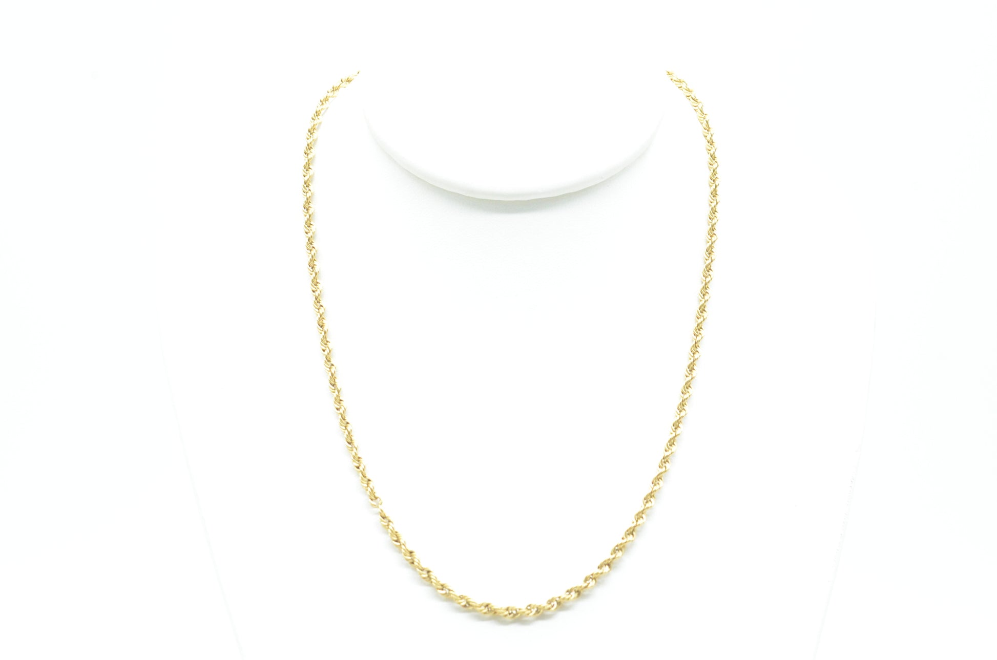 24" Rope Link Necklace 14K Yellow Gold Necklaces