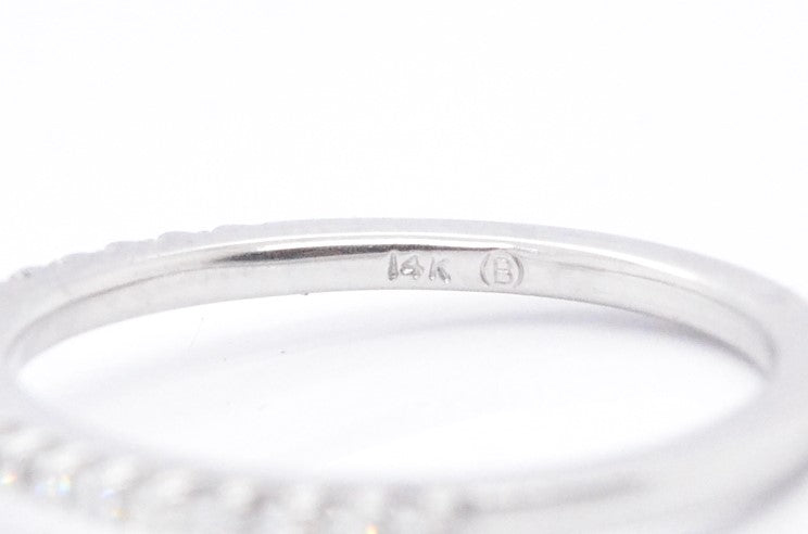 1.40 cttw Diamond Engagement Ring Sz.6.5 14K White Gold Natural Engagement Rings