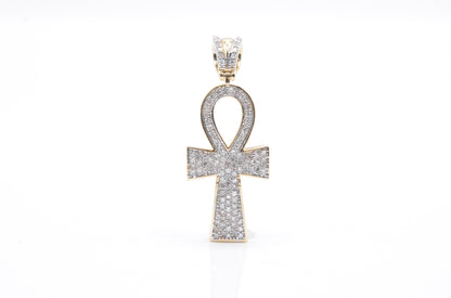 1.25" 0.32 cttw Ankh Pendant 10K Yellow Gold Other