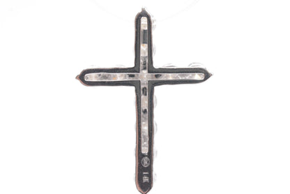 0.75" 0.90 cttw Diamond Cross 14K White Gold Crosses