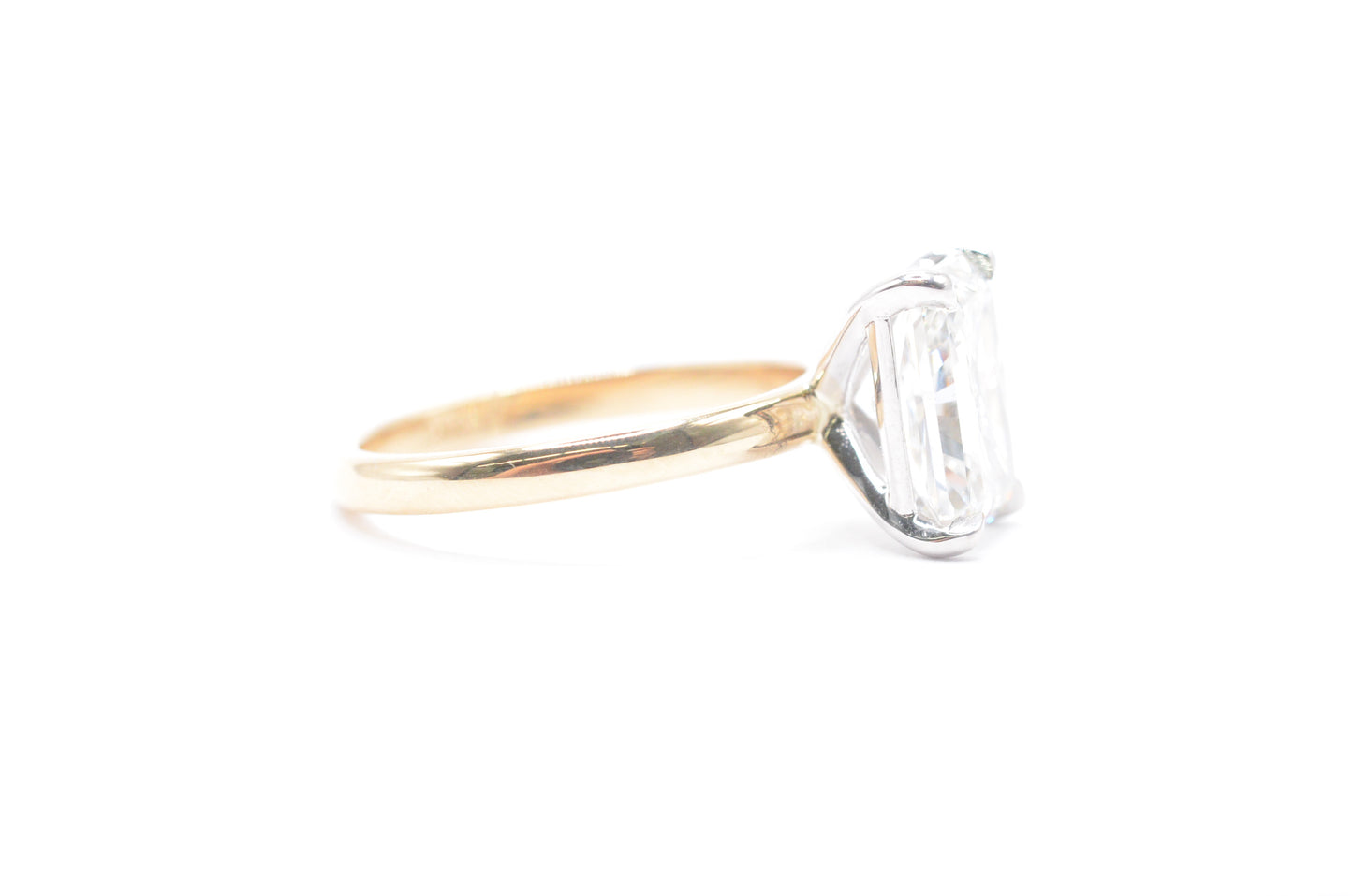 Made to Order-3ct Radiant Lab-Grown Diamond Engagement Ring 14K Yellow Gold Made to Order