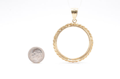 2.25" Rope Bezel For Centenarian Coin 14K Yellow Gold Other