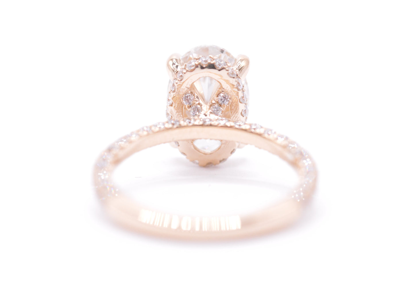 Made to Order-3ct Oval Lab Diamond Engagement Ring 14K Yellow Gold Made to Order Rings