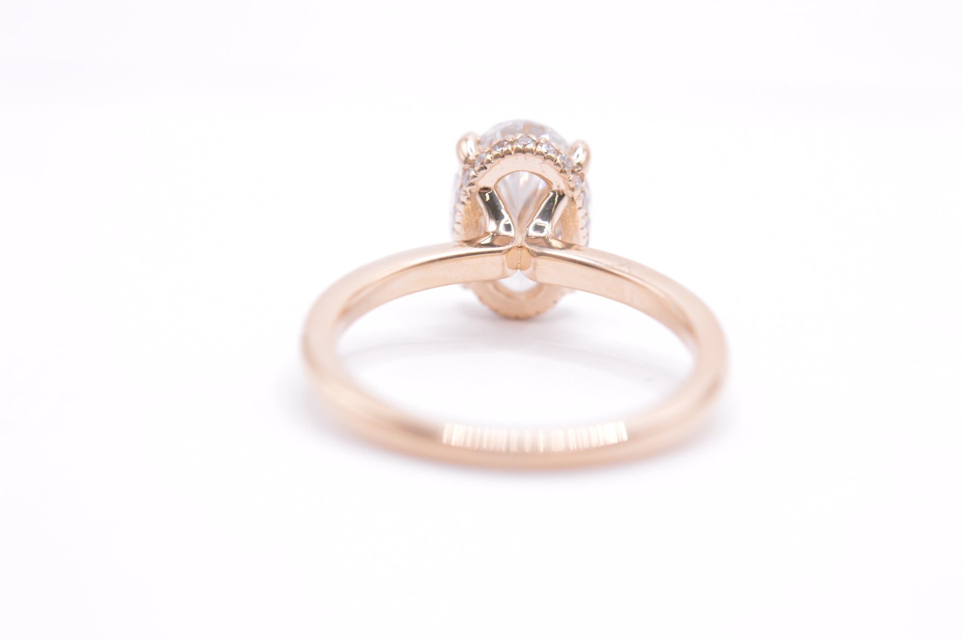 Made to Order-2ct Oval Lab Diamond Engagement Ring 14K Yellow Gold Made to Order Rings