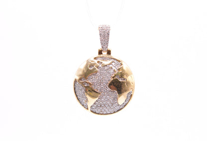 0.75 cttw Diamond Globe Pendant 10K Yellow Gold Other