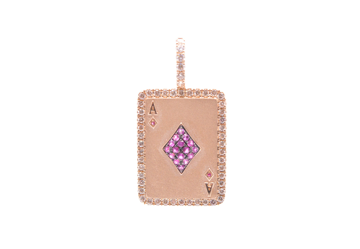 1.0 cttw Ace of Diamonds Pendant 14K Yellow Gold Other