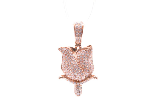 1.50 cttw Diamond Rose Pendant 14K Rose Gold Other