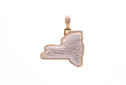 1.20 cttw Diamond New York Pendant 10K Yellow Gold Other